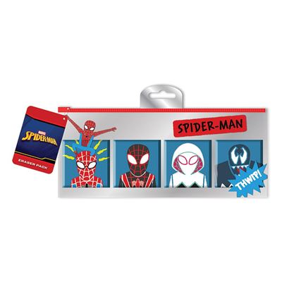 Marvel (Spider-Man Sketch) Eraser Set with Pencil Case