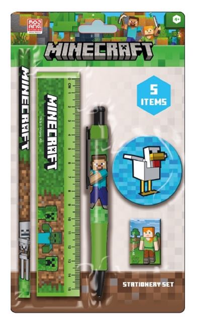 Minecraft (Chicken) Essential 5pc Stationery Set