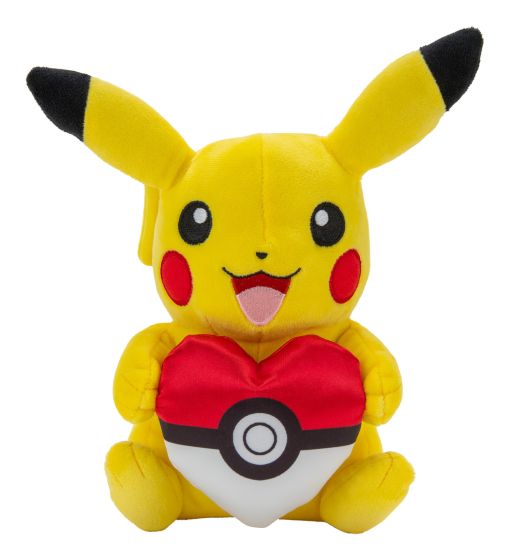 Pokémon 8" Pikachu with Heart Seasonal Plush