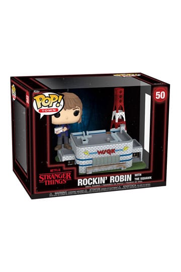 Stranger Things POP! Town Vinyl Figure – Rockin’ Robin with The Squawk #50 (9 cm)