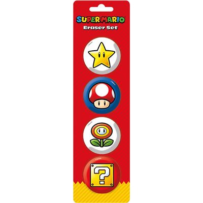 Super Mario (Essential) Eraser Set