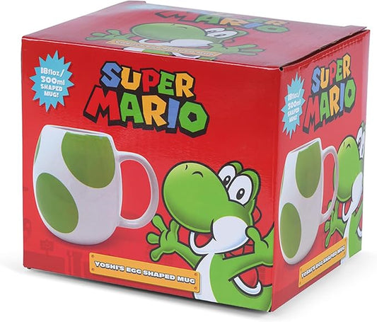 Super Mario Novelty Mug in Presentation Gift Box (Yoshi 3D Egg Design) – 11oz Ceramic Mug