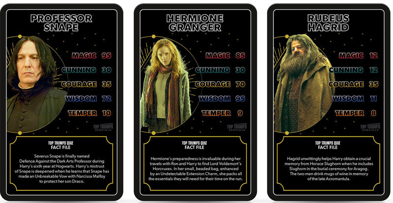 TOP TRUMPS HARRY POTTER HOGWARTS