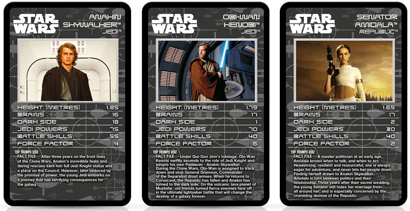 TOP TRUMPS STAR WARS 1-3