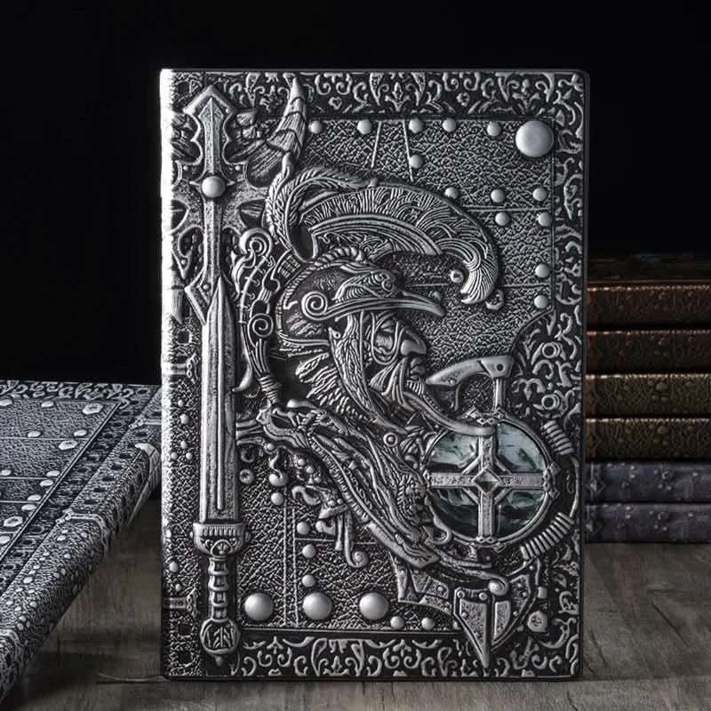 Valorcrest Ledger – Player Journal for Dungeons & Dragons (Silver Embossed)